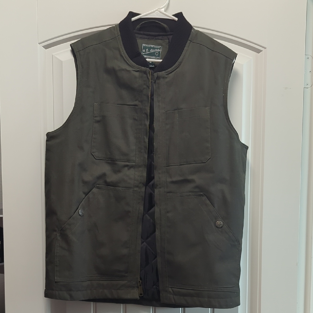 Men's Dark Green Utility Vest